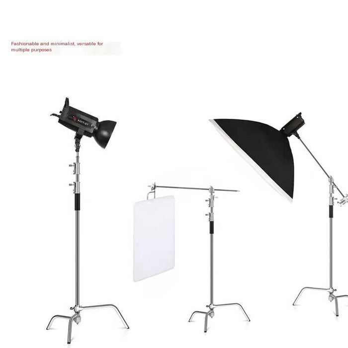 3.3m 40-Inch Stainless Steel C-Shape Lighting Stand