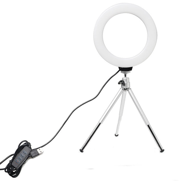 16cm Ring Light with Mini Tripod and Clamp Set