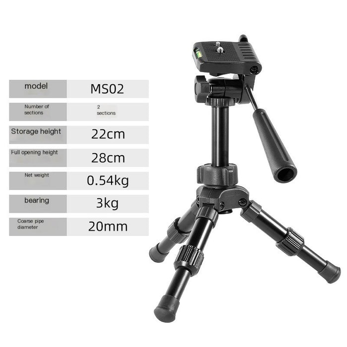 Mini DSLR Desktop Tripod for Phones and Live Streaming