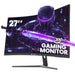 CRUA 27" Curved Gaming Monitor 180Hz/200Hz FHD 1080P VA Screen 1500R Computer Monitors 1ms(GTG) with FreeSync Low Motion Blur DisplayPort HDMI Support Wall Mount Install- Black - Gadgetmanic.com