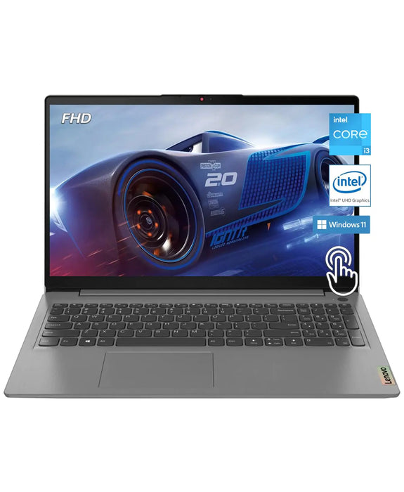 Lenovo 2023 Ideapad 3i 15.6" FHD Touchscreen 11th Gen Intel Core i3-1115G4 12GB DDR4 RAM 512GB SSD HDMI Webcam Wi-Fi6 Bluetooth Arctic Grey Win11 Business Laptop W/GaLiMu - Gadgetmanic.com