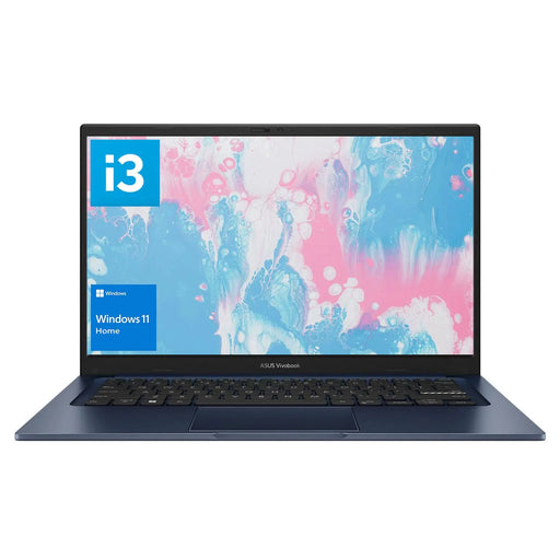 ASUS Vivobook Laptop 14" FHD Display i3-1215U 16GB RAM 512GB SSD Wi-Fi 6 HDMI Webcam Touchpad Windows 11 Home Blue - Gadgetmanic.com