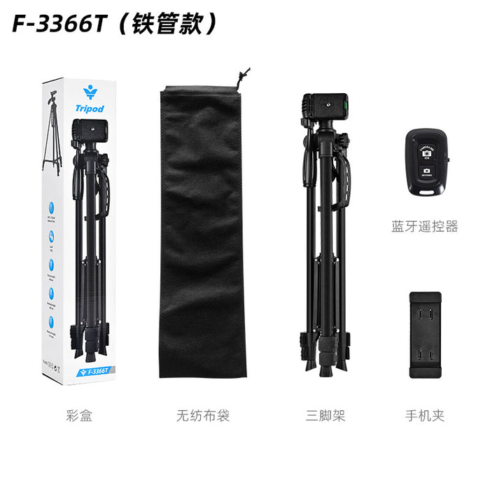 F3366 Camera Tripod 360 Live Stand 1.4m Fishing Light