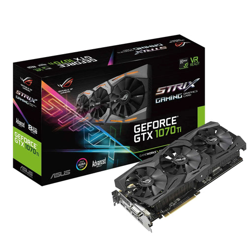 ASUS ROG Strix GeForce GTX 1070 Ti 8GB GDDR5 Advanced Edition VR Ready DP HDMI DVI Gaming Graphics Card (ROG-STRIX-GTX1070TI-A8G-GAMING) (Renewed) - Gadgetmanic.com