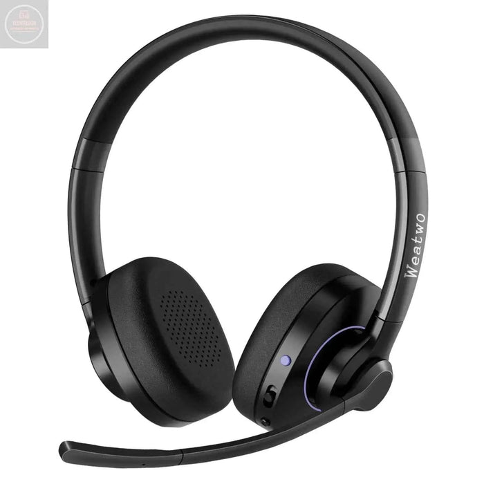 Bluetooth Headset with Noise Cancelling Microphone & Mic Mute 30H+ Talking Time Wireless Headset V5.1 Bluetooth Headphone for Work/Ms Teams/Zoom/Cell Phone/Laptop/Call Center/Office/Home - Gadgetmanic.com