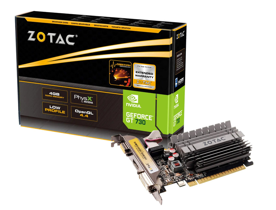 ZOTAC GeForce GT 730 Zone Edition 4GB DDR3 PCI Express 2.0 x16 (x8 lanes) Graphics Card (ZT-71115-20L) (Renewed) - Gadgetmanic.com