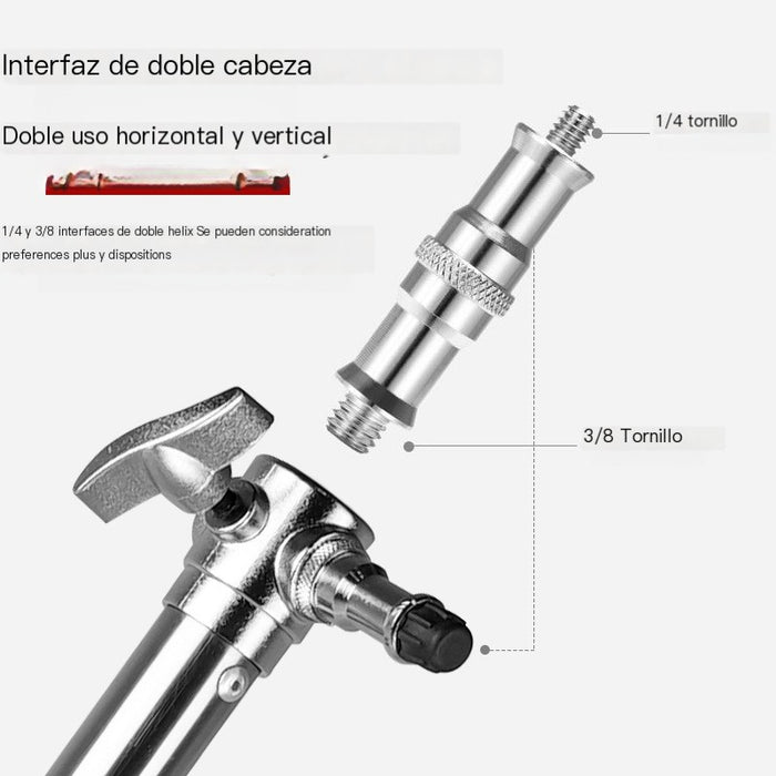 2.8m Heavy-Duty Stainless Steel Photography Light Stand