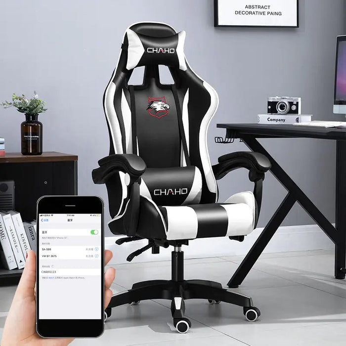 Ergonomic Gaming Office Chair with Adjustable Recline - Gadgetmanic.com