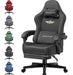 GTPLAYER Gaming Chair Fabric with Pocket Spring Cushion Big and Tall Gaming Chair 350LBS High Back Computer Chair with Footrest for Adults Lumbar Support Swivel Game Chair for Office Light Black - Gadgetmanic.com