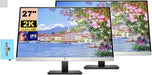 HP 27mq Monitor 1F2J9AA#ABA Bundle with Docztorm Dock 27" QHD IPS (2560x1440) 60Hz Display HDMI 1.4 VGA VESA Mount (100x100mm) Ideal for Home & Business Black/Silver (2024 Latest Model) (2 Pack) - Gadgetmanic.com
