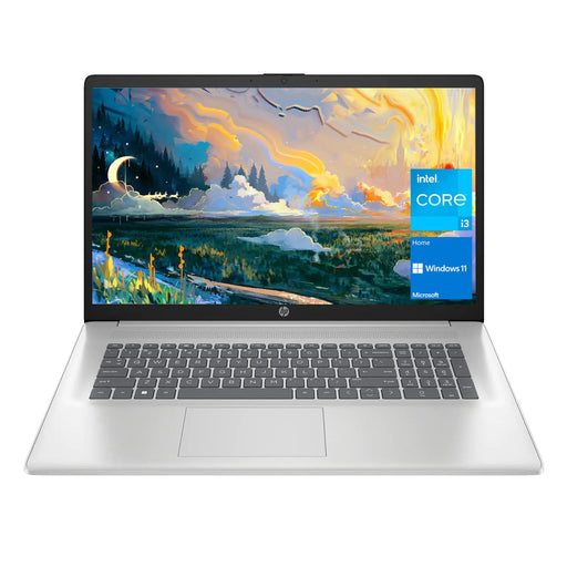 HP 17 Laptop 17.3” HD+ Display 11th Gen Intel Core i3-1125G4 Processor 8GB RAM 256GB SSD Wi-Fi HDMI Webcam Windows 11 Home Silver - Gadgetmanic.com