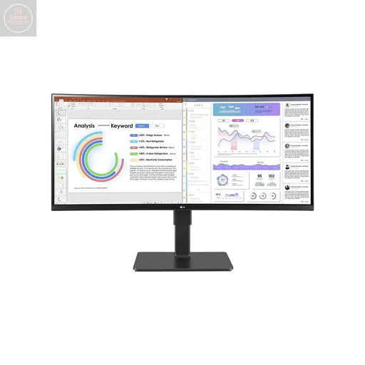 LG Ultrawide 34BQ77QB-B 34" Webcam UW-QHD Curved Screen LED Monitor - 21:9 - Textured Black - Gadgetmanic.com