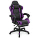 MoNiBloom Gaming Chair Office Chair Leather High Back Computer Chair with Headrest and Lumbar Support 360° Swivel Ergonomic Footrest Adjustable Gamer Chair for Adult Teen Home Office Using Purple - Gadgetmanic.com