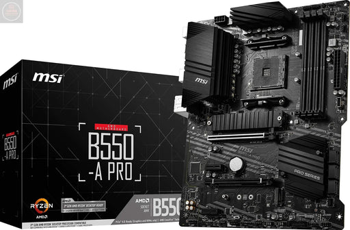 MSI B550-A PRO ProSeries Gaming PC Motherboard - AM4 DDR4 PCIe 4.0 SATA 6Gb/s M.2 USB 3.2 Gen 2 HDMI/DP ATX AMD Computer Motherboards (Renewed) - Gadgetmanic.com