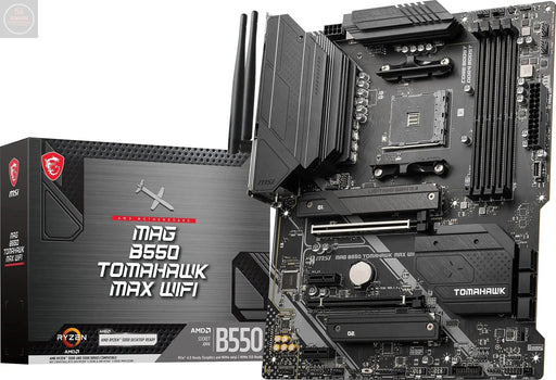 MSI MAG B550 Tomahawk MAX WiFi AMD Gaming Motherboards (AMD AM4 DDR4 PCIe 4.0 SATA 6Gb/s M.2 USB 3.2 Gen 2 HDMI/DP ATX Wi-Fi 6E AMD Ryzen 5000 Series Processors) (Renewed) - Gadgetmanic.com