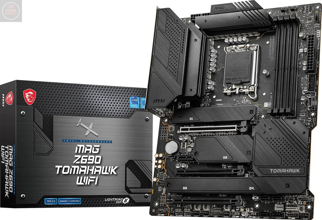 MSI MAG Z690 Tomahawk WiFi Gaming Computer Motherboard (ATX 12th Gen Intel Core LGA 1700 Socket DDR5 PCIe 5 2.5G LAN M.2 Slots Wi-Fi 6E) Intel PC Motherboards (Renewed) - Gadgetmanic.com