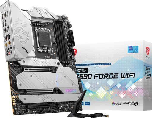 MSI MPG Z690 Force WiFi LGA 1700 ATX Gaming Motherboard (12th Gen Intel Core LGA 1700 Socket DDR5 PCIe 4 CFX M.2 Slots Wi-Fi 6E AMD CrossFireX Support) (Renewed) - Gadgetmanic.com