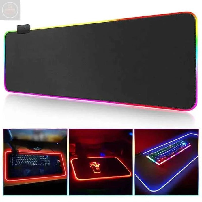 RGB Backlit Gaming Mouse Pad - Gadgetmanic.com