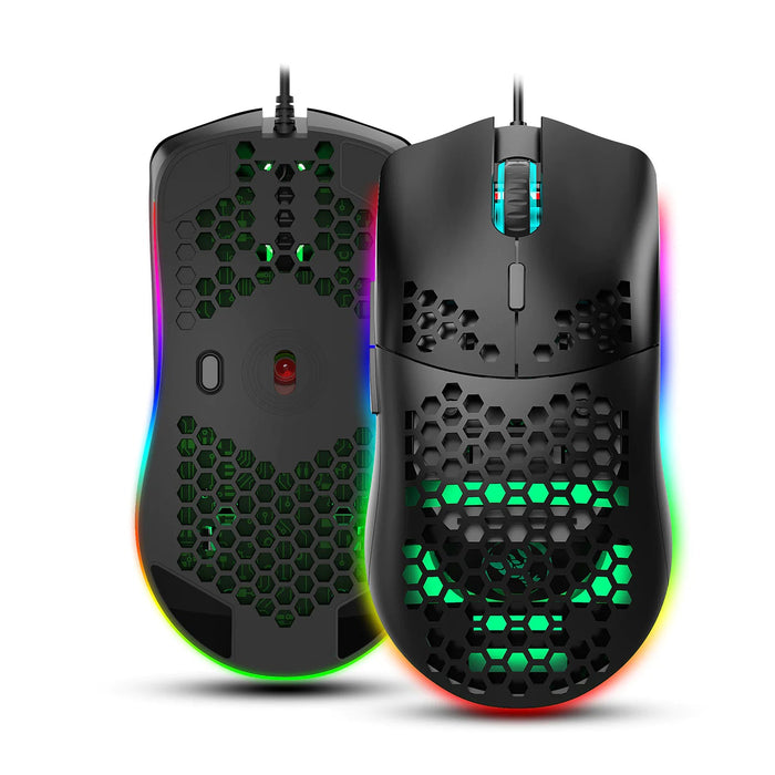RGB Honeycomb Gaming Mouse - Gadgetmanic.com