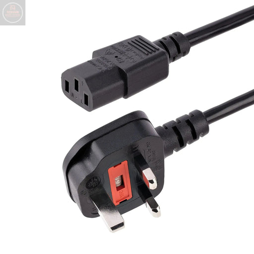 StarTech.com 6ft (1.8m) UK Computer Power Cable 18AWG BS 1363 to C13 10A 250V Black Replacement AC Power Cord Kettle Lead / UK Power Cord PC Power Supply Cable TV/Monitor Power Cable (PXT101UK) - Gadgetmanic.com