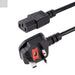 StarTech.com 6ft (1.8m) UK Computer Power Cable 18AWG BS 1363 to C13 10A 250V Black Replacement AC Power Cord Kettle Lead / UK Power Cord PC Power Supply Cable TV/Monitor Power Cable (PXT101UK) - Gadgetmanic.com