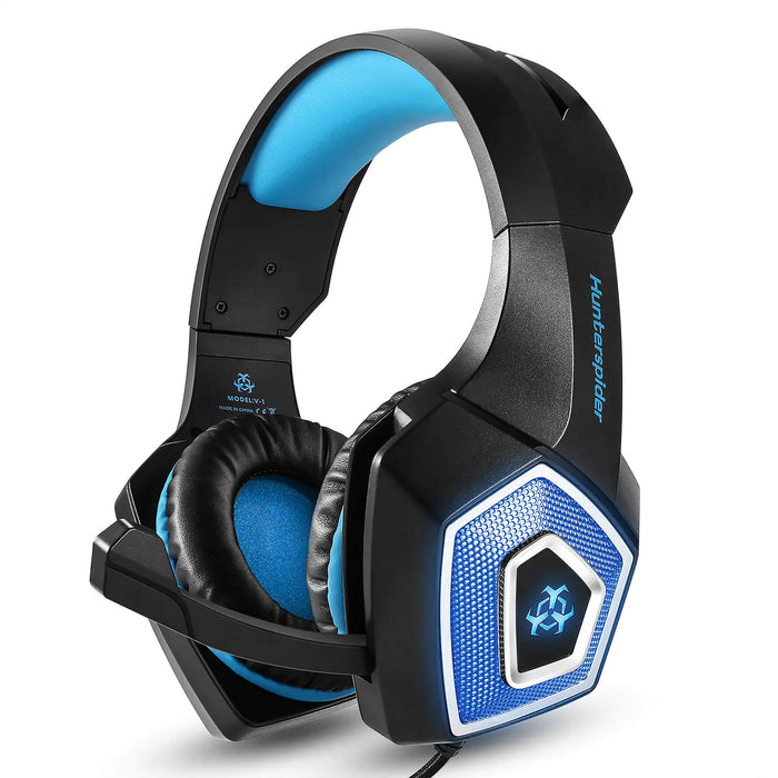 HUNTERSPIDER V1 RGB Wired Gaming Headset for PC/PS4 - Gadgetmanic.com