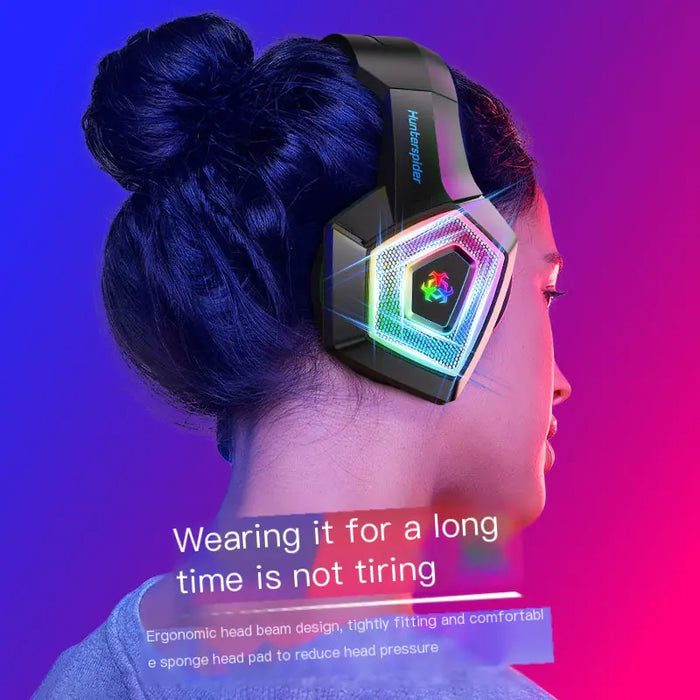 HUNTERSPIDER V1 RGB Wired Gaming Headset for PC/PS4 - Gadgetmanic.com